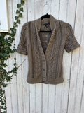 Banana Republic Short Sleeve Cardigan, Size Medium