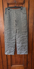 Giorgio Armani Metallic Crushed Jacquard Pants — Size 12 NWT