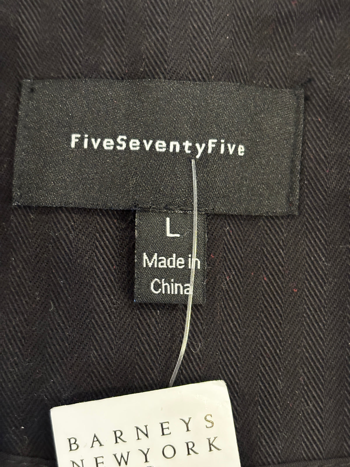 Greylin FiveSeventyFive Black Belted Trench Jacket — Size L NWT