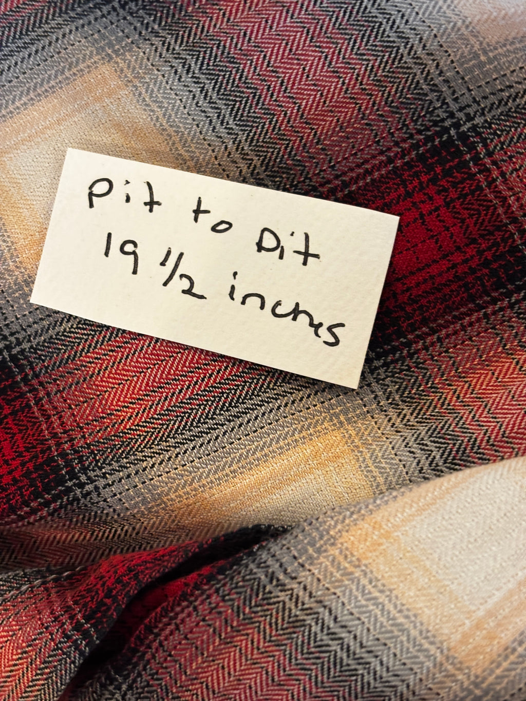 Vince Red Plaid Cotton Tunic XS Like New