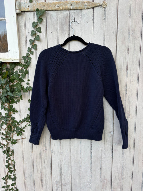 J.Crew  cotton pullover sweater back view secondhand sweaters like new Sassy and Chic