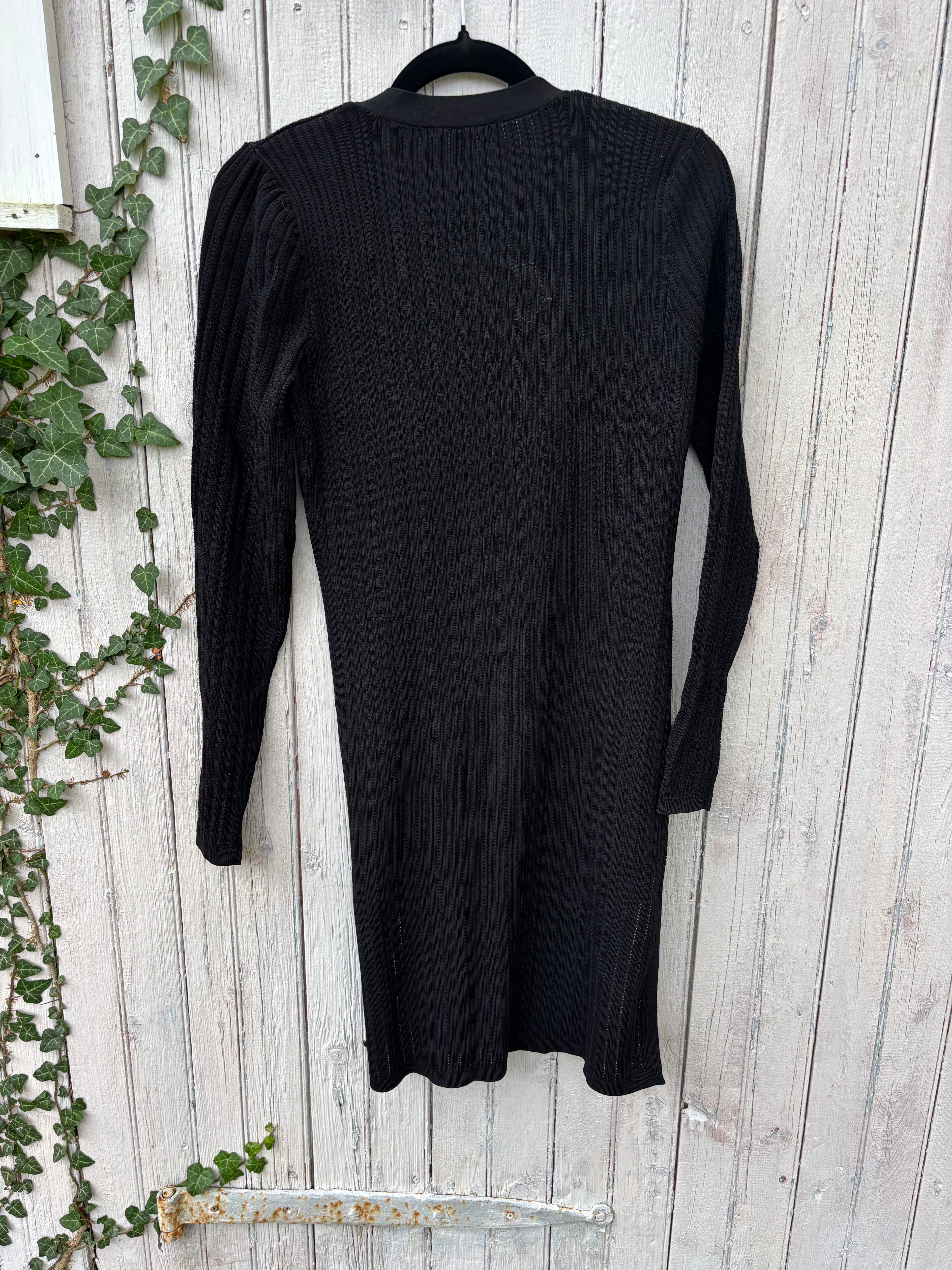 White House Black Market Long Black Cardigan, Size Medium