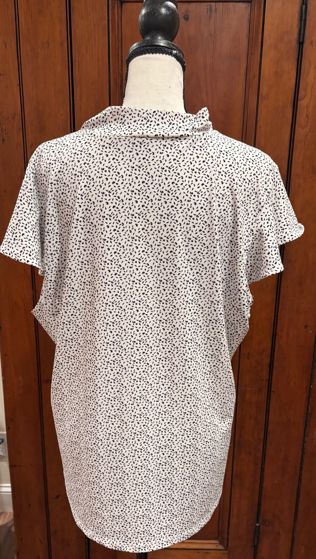 Adrianna Papell Short Sleeve Blouse, Size Extra large