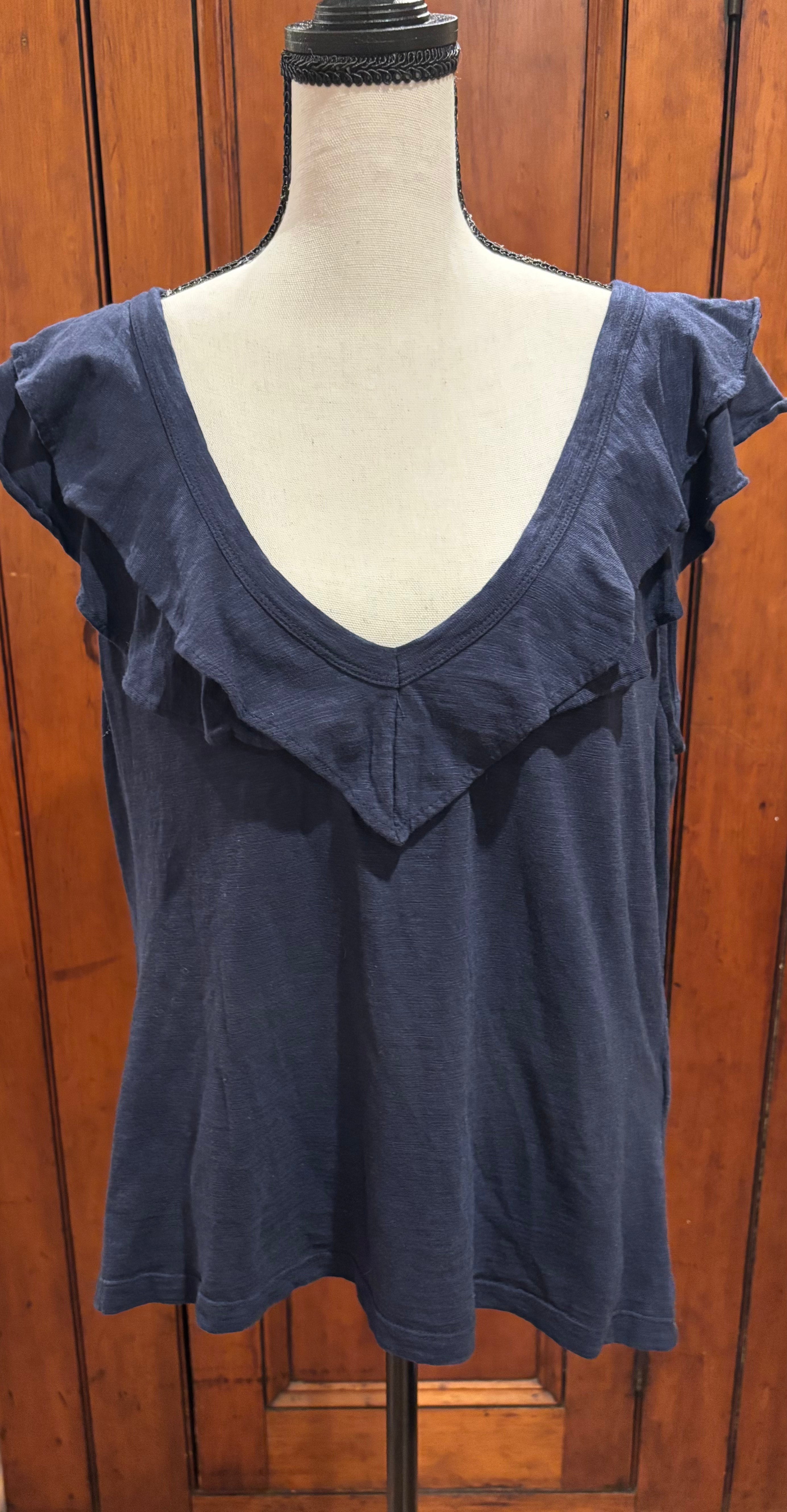 White House Black Market Sleeveless Blouse, Size Large