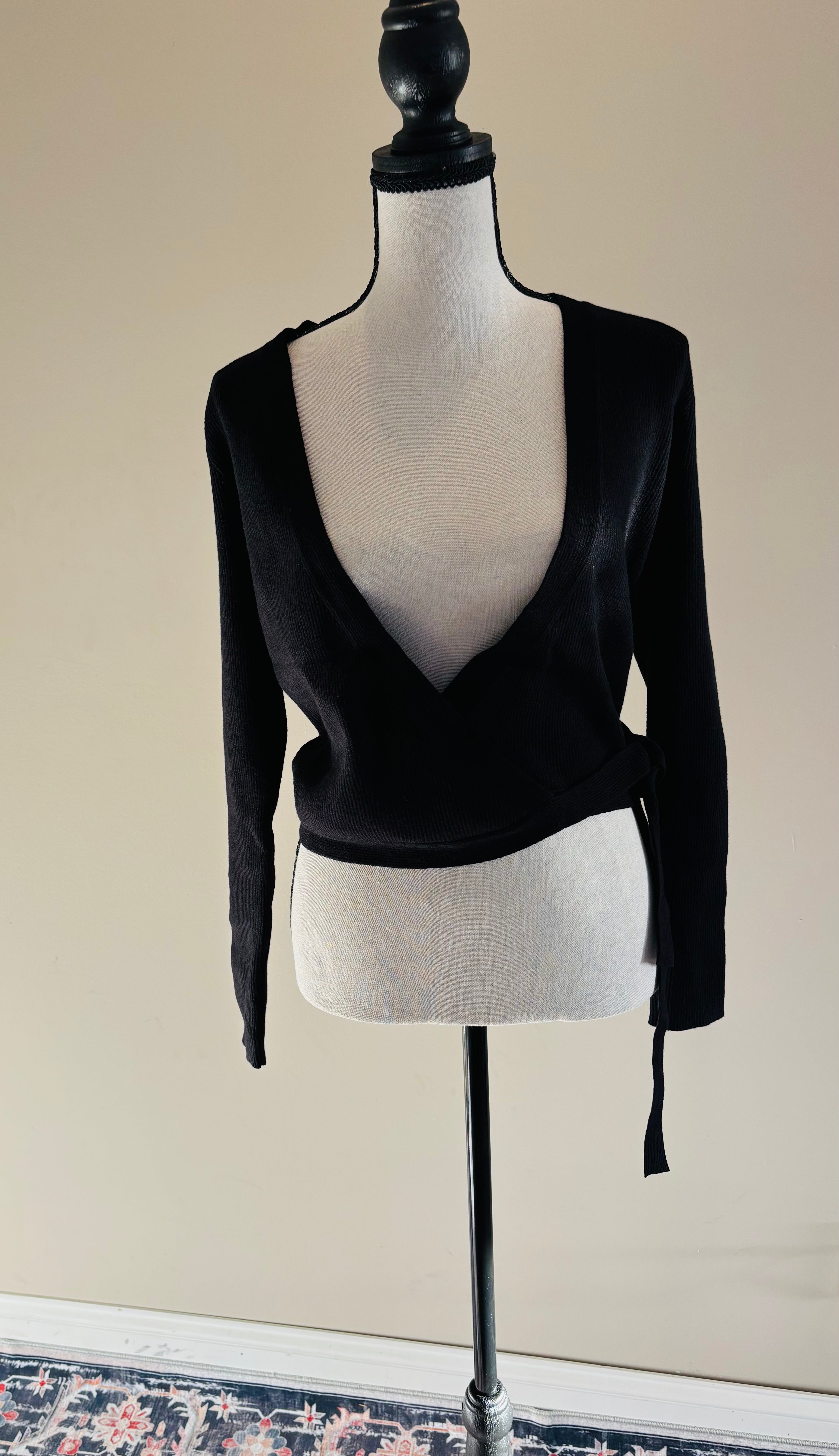 Capezio Wraparound Sweater, Size Small