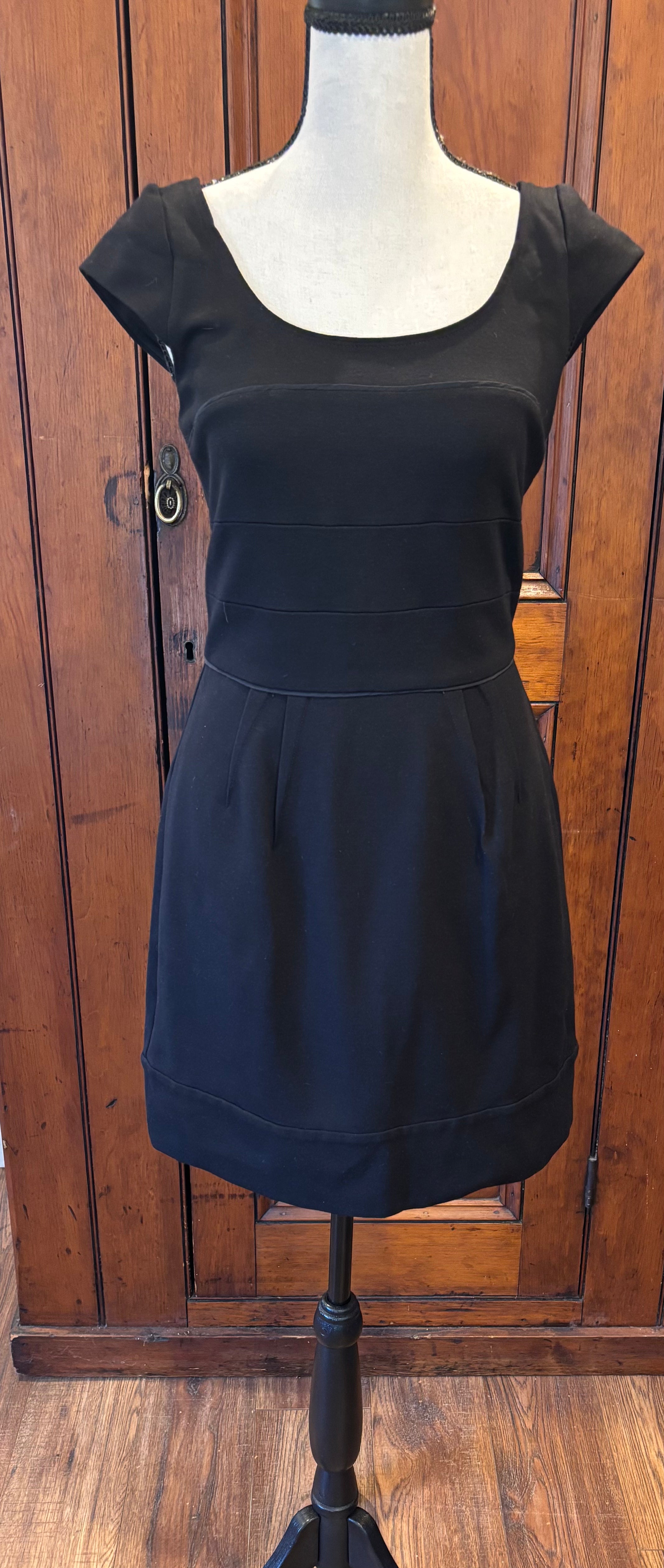 BCBGMAXAZRIA Casual Black Dress, Size 4