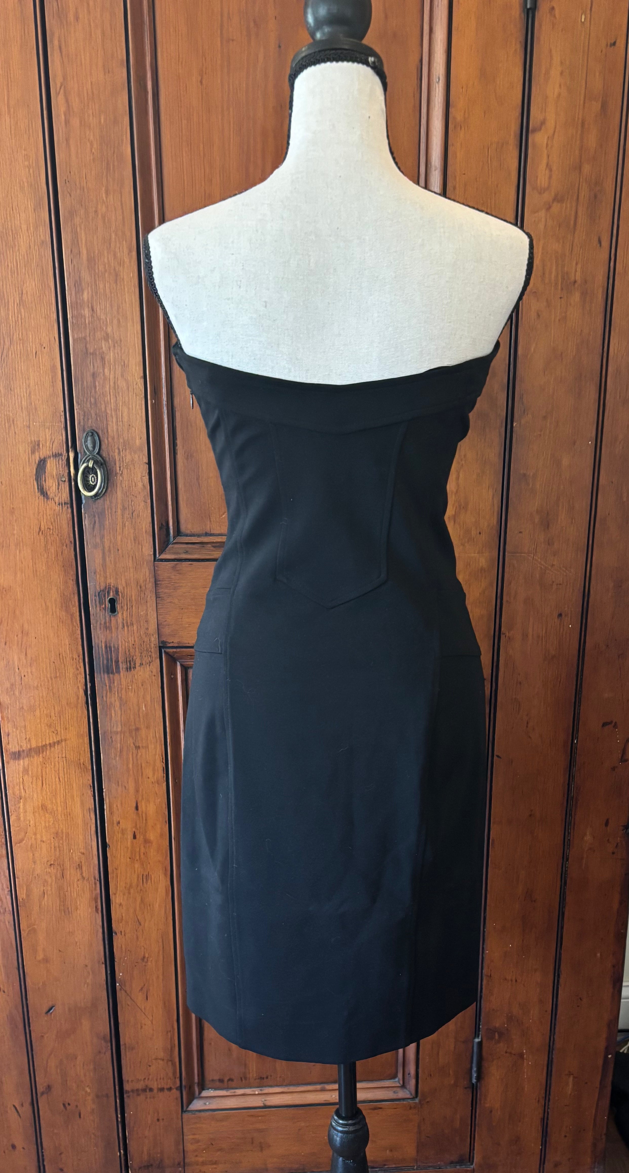 Diane von Furstenberg Black Cocktail Dress, Size 6