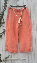 Calypso St. Barth Linen Pants, Size Medium
