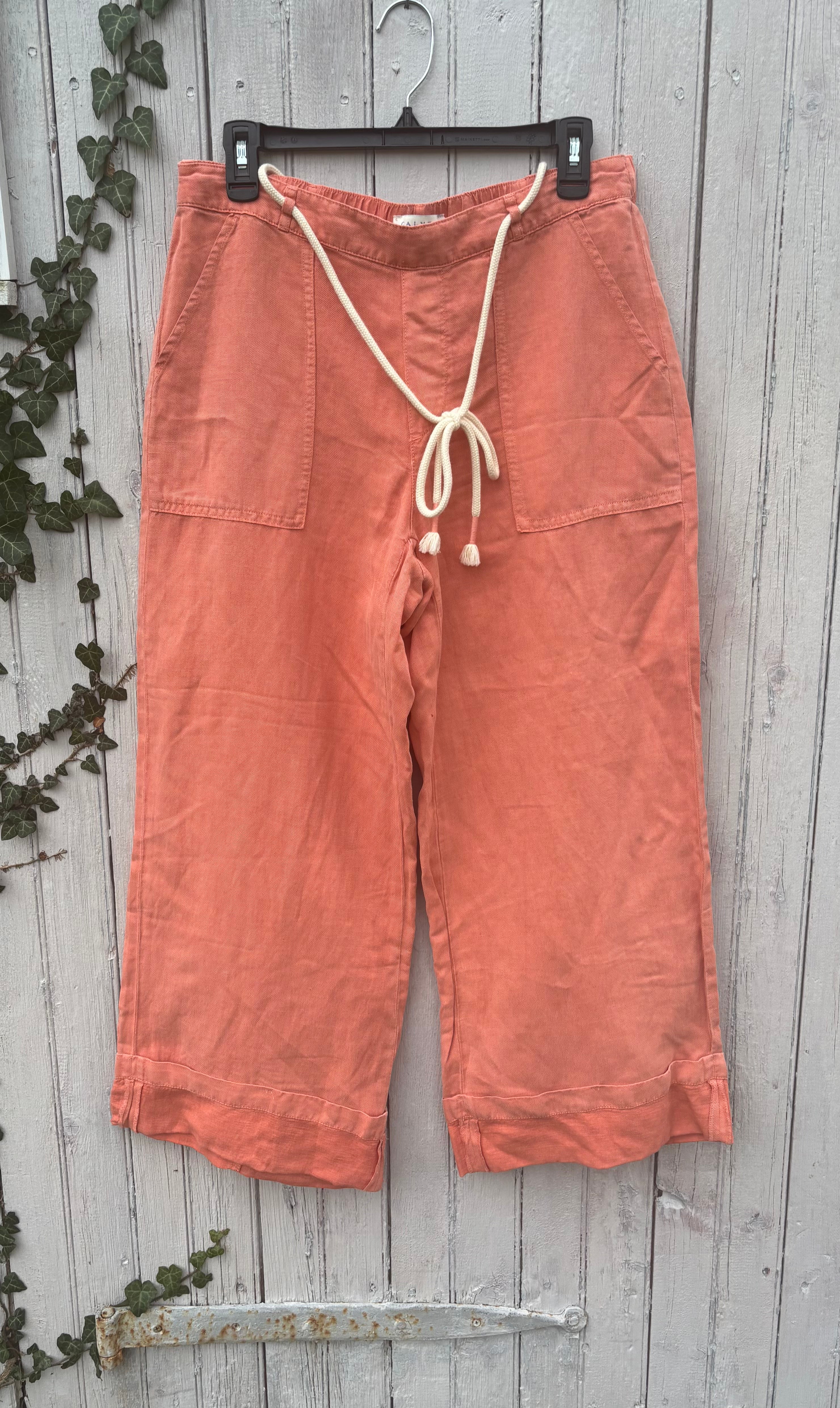 Calypso St. Barth Linen Pants, Size Medium