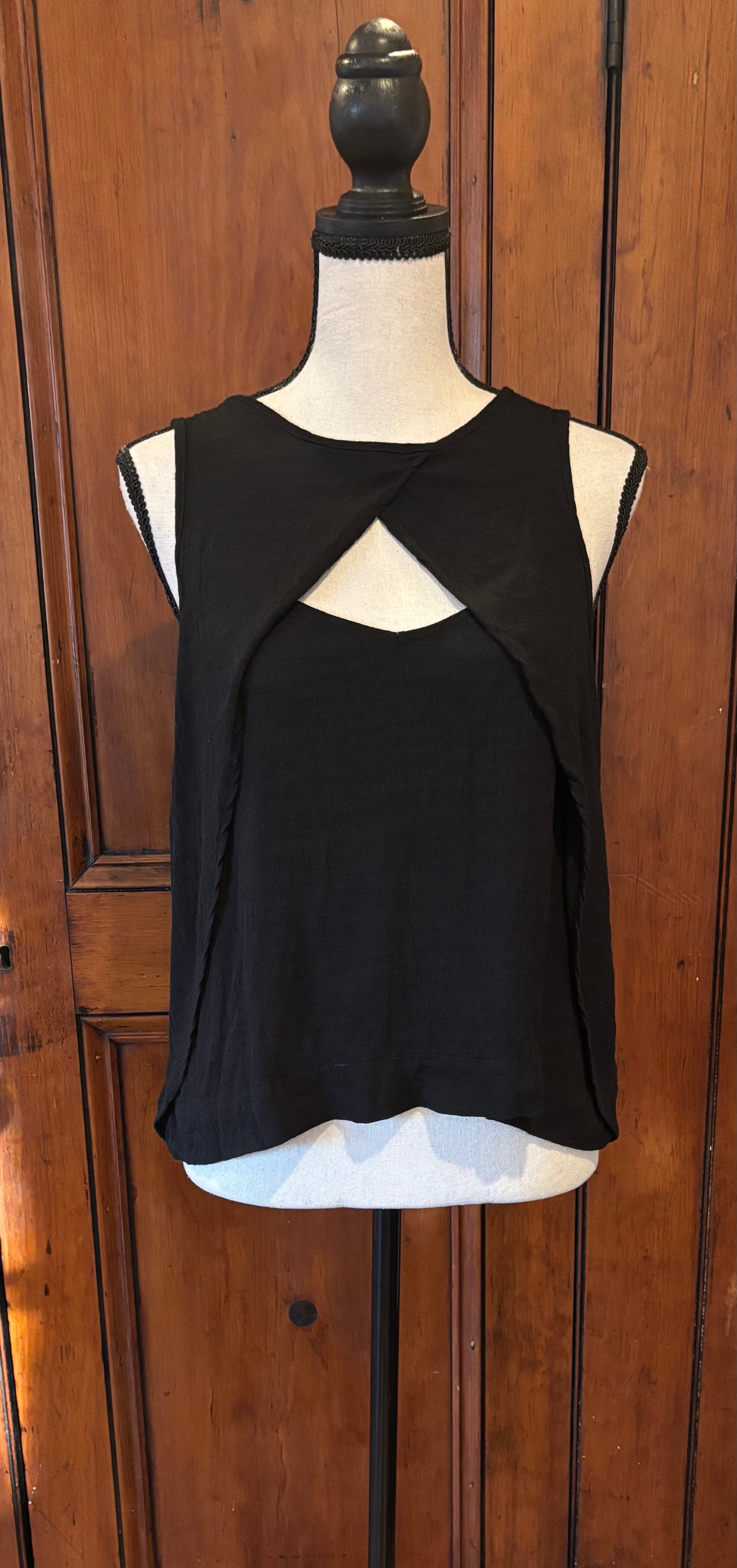 Free People Black Top, Size Small