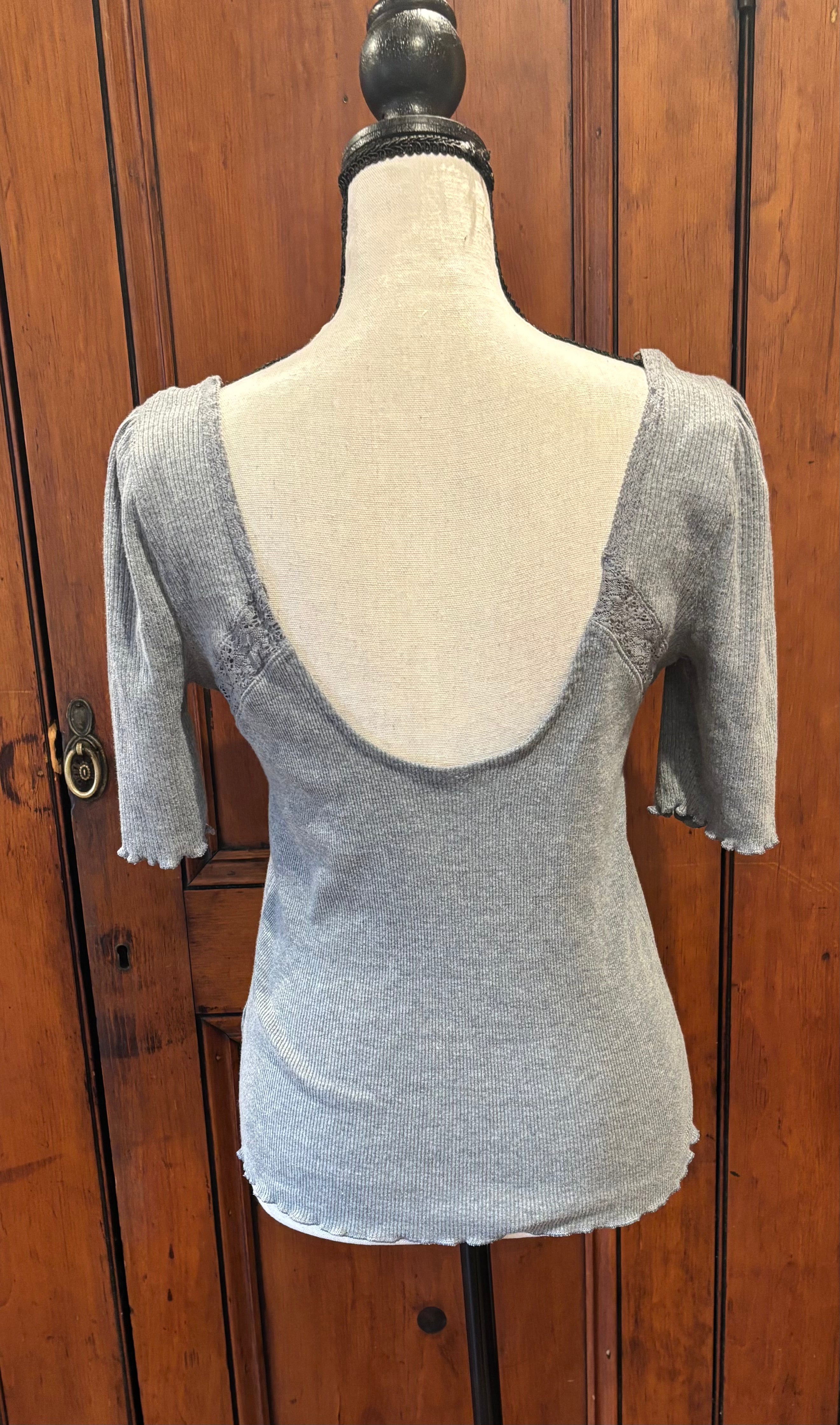 Free People Short Sleeve Top, Size Medium