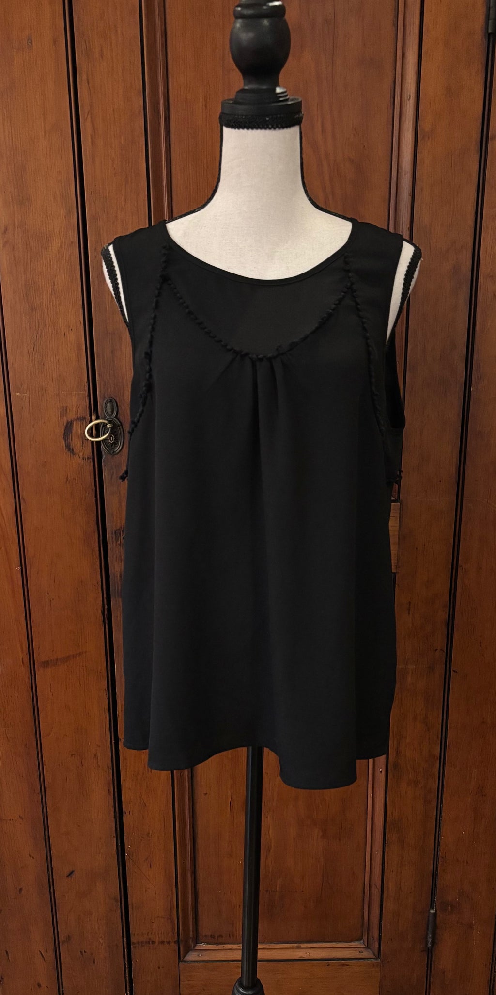 Cooper & Ella Sleeveless Blouse, Size Large