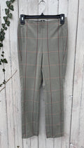 Rag and Bone grey plaid pants front view secondhand designer pants and trousers like new Sassy and Chic