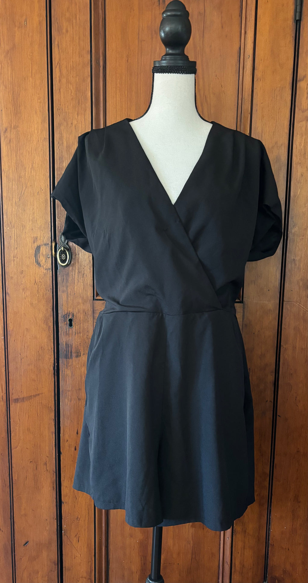 Bisou Bisou Black One-Piece, Size 16