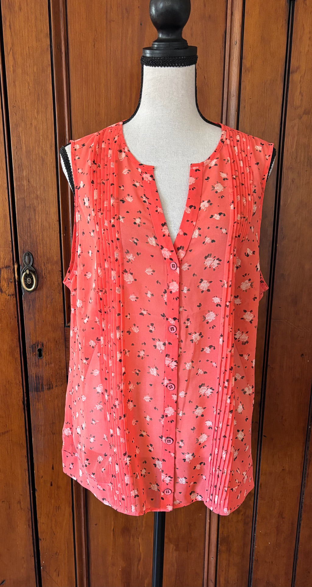 CAbi Sleeveless Top, Size Large