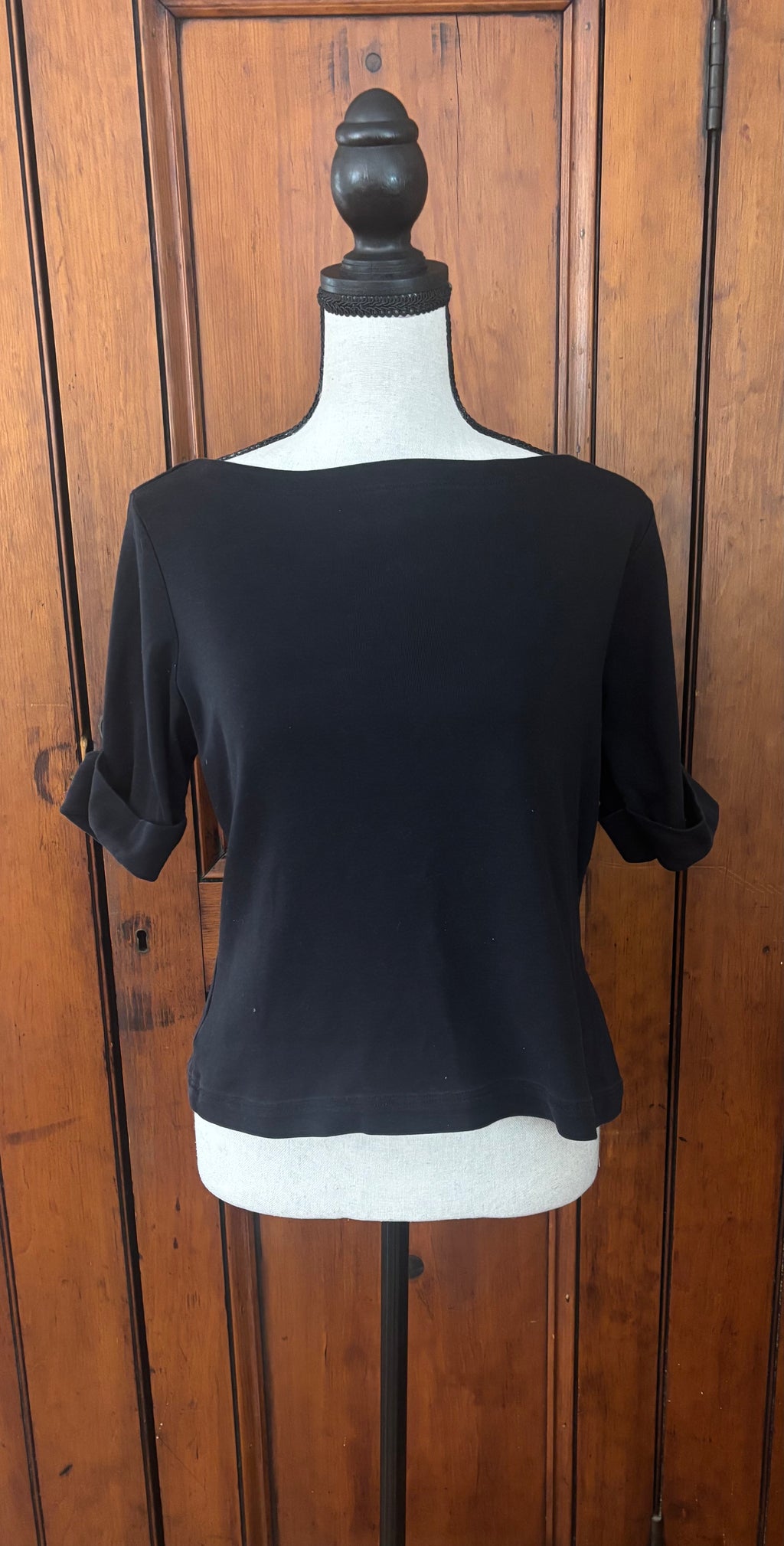 Karen Scott Short Sleeve Top, Size Medium
