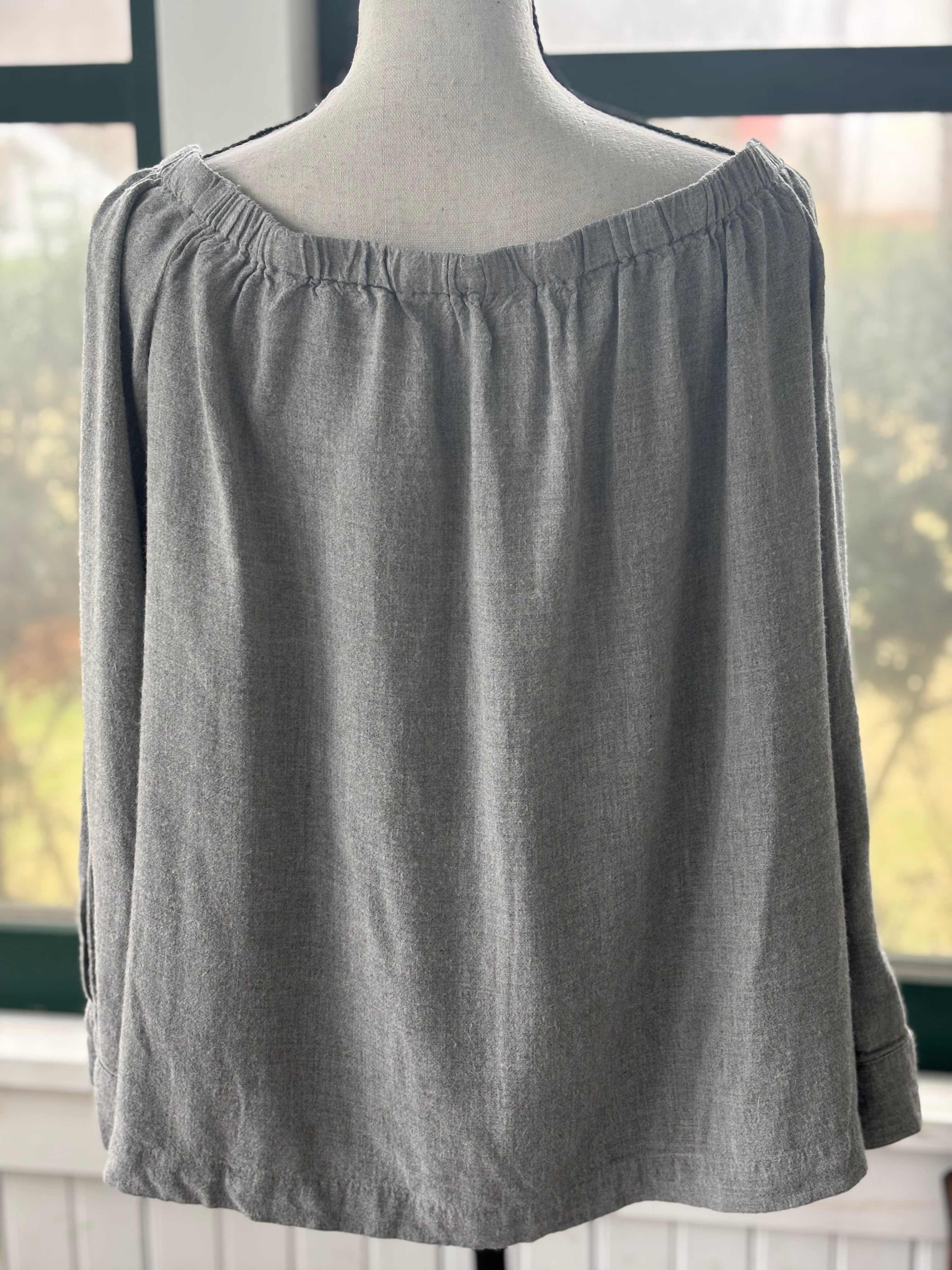Pre-owned tops and blouses, Cloth and Stone, grey, 3/4 sleeve top