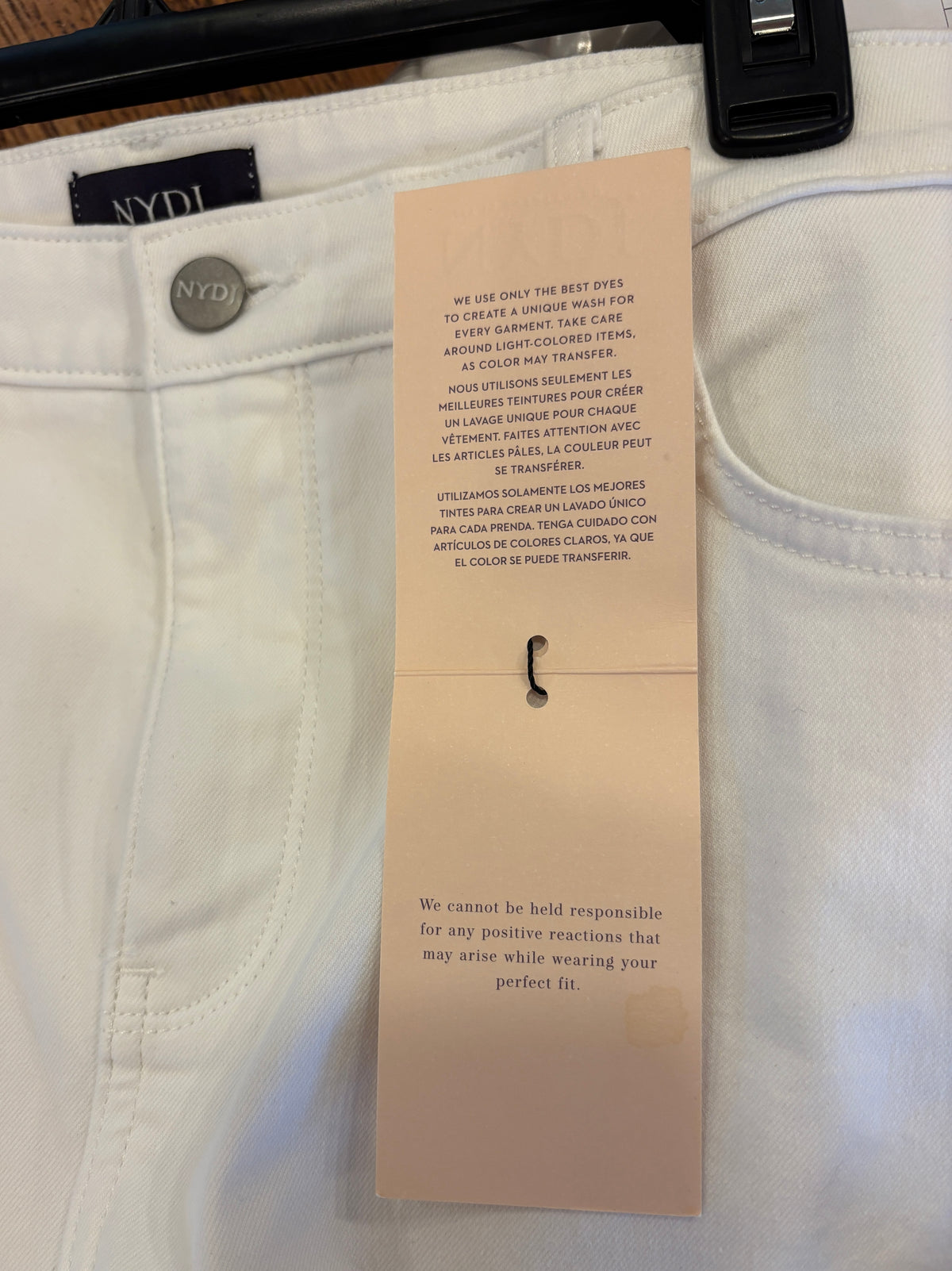 NYDJ Sheri Slim Ankle Jeans | Optic White | Size 14 | New with Tags