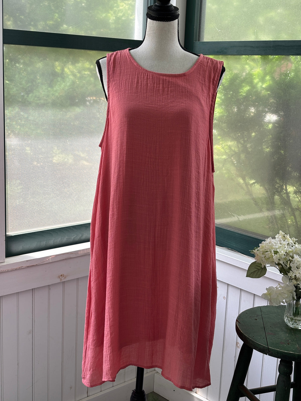 Robert Louis Sleeveless A-Line Dress | Light Coral | Size XL | New with Tags
