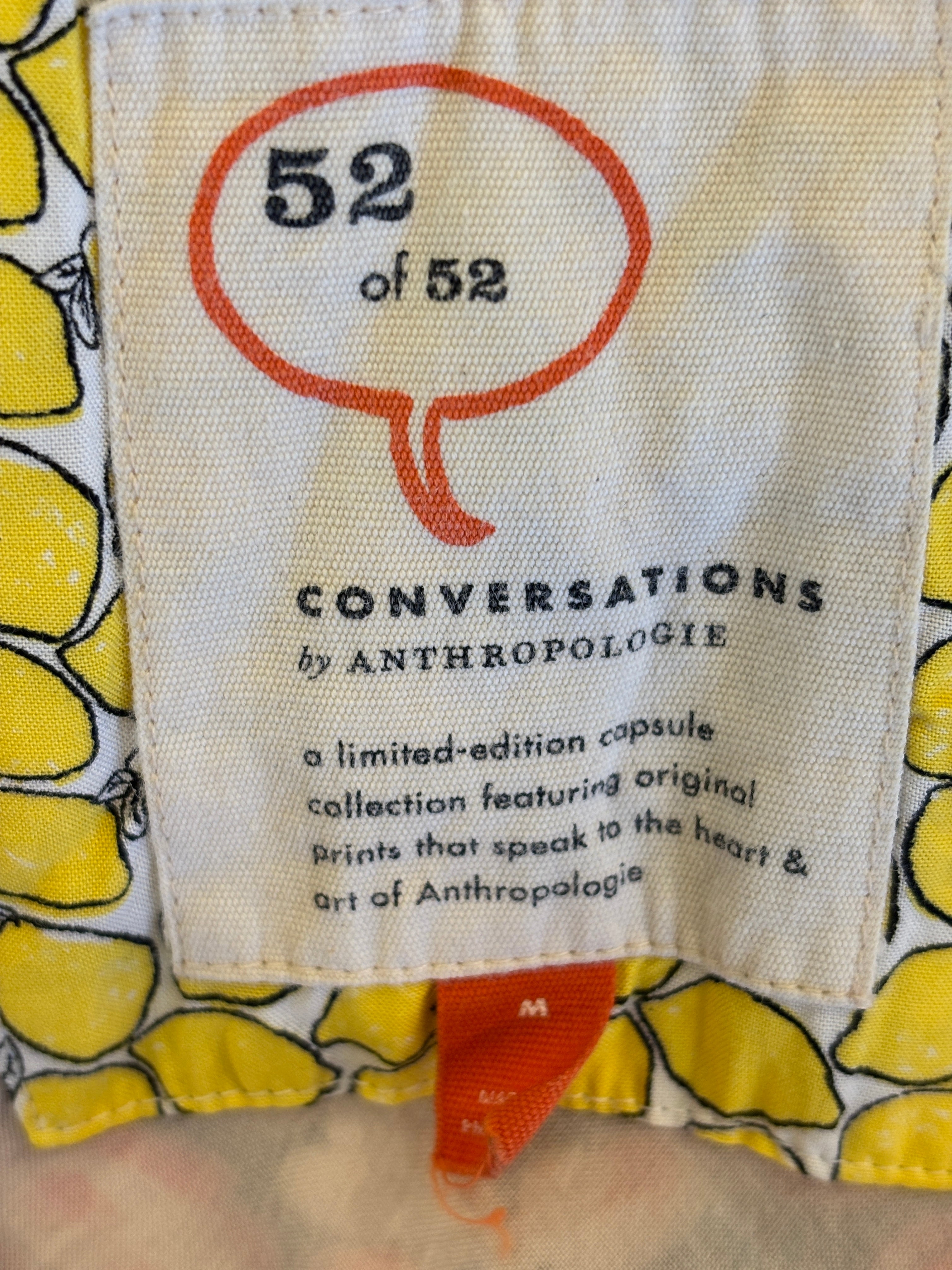 Anthropologie Patchwork Slip Dress | 52 Conversations Colloquial Bias | Size M | Like New