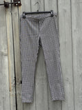 Free People Black & White Gingham Skinny Crop Pants | Size 6 | Like New