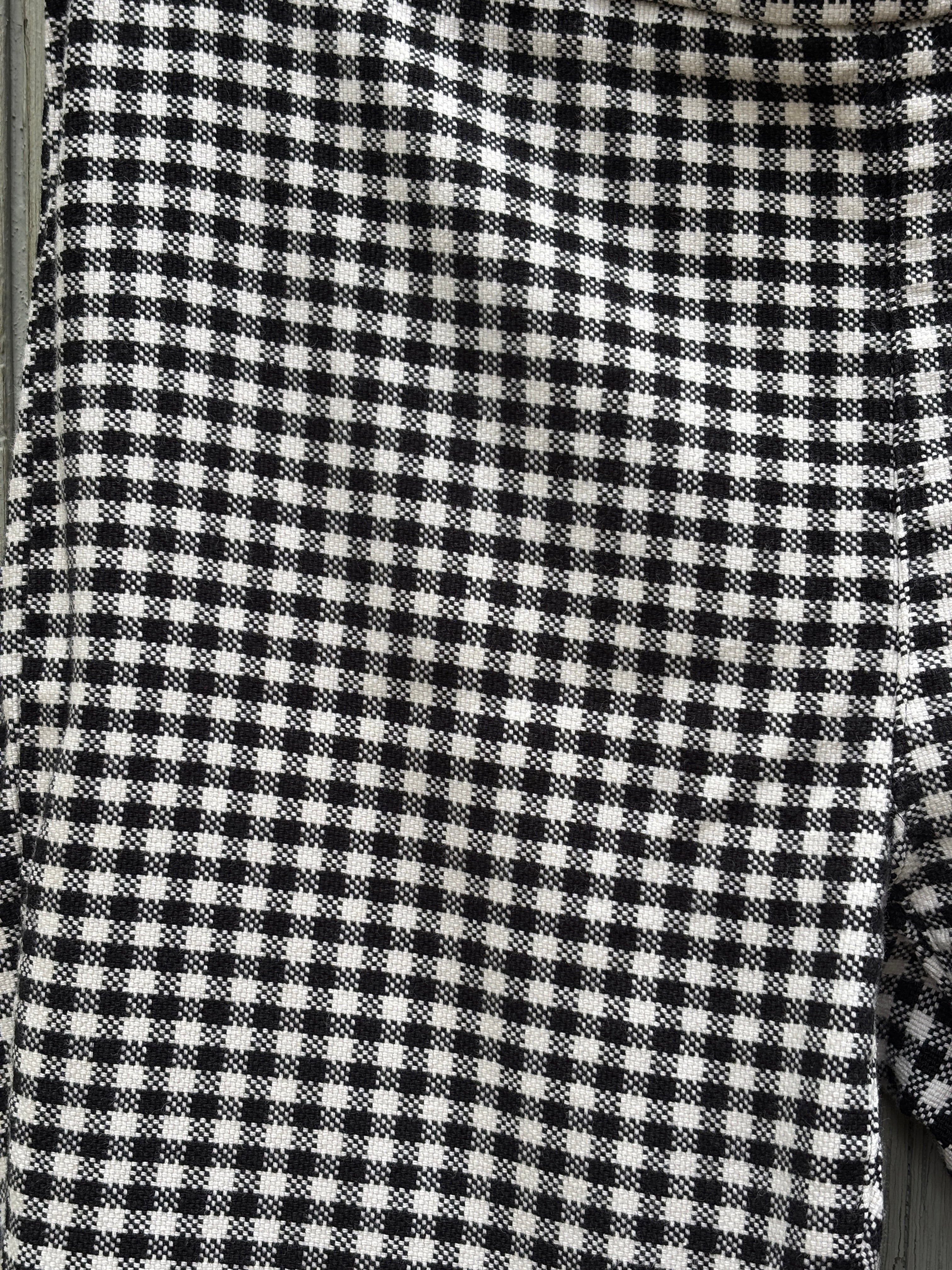 Free People Black & White Gingham Skinny Crop Pants | Size 6 | Like New