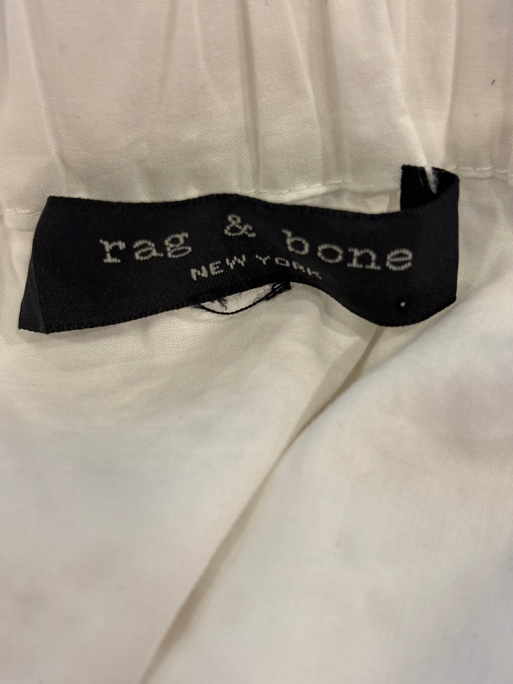 rag & bone Flavia White Eyelet Off-the-Shoulder Mini Dress | Size S/M | Like New