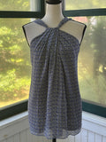 Diane von Furstenberg Geometric Print Twisted Halter Top | Size 4 | Like New