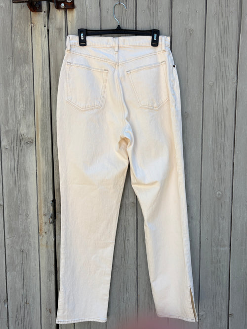 Abercrombie & Fitch Ultra High Rise Jeans | Cream | Curve Love | Size 31/12R | New with Tags