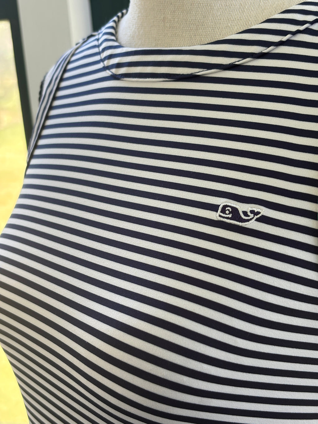 Vineyard Vines Performance Stripe Dress | Navy & White | Size M | Like New