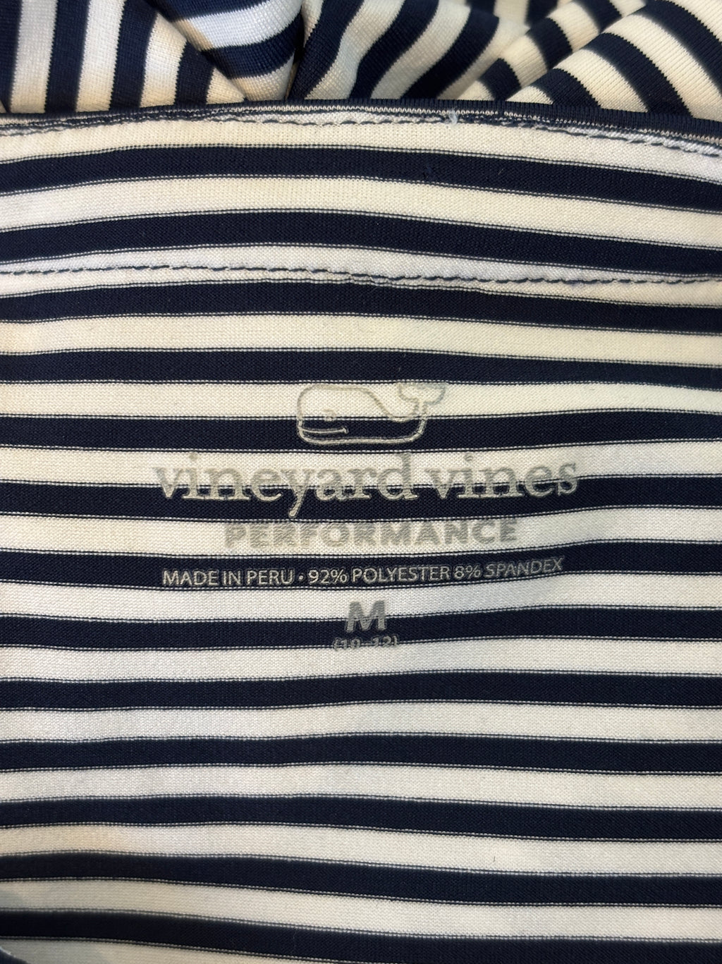 Vineyard Vines Performance Stripe Dress | Navy & White | Size M | Like New