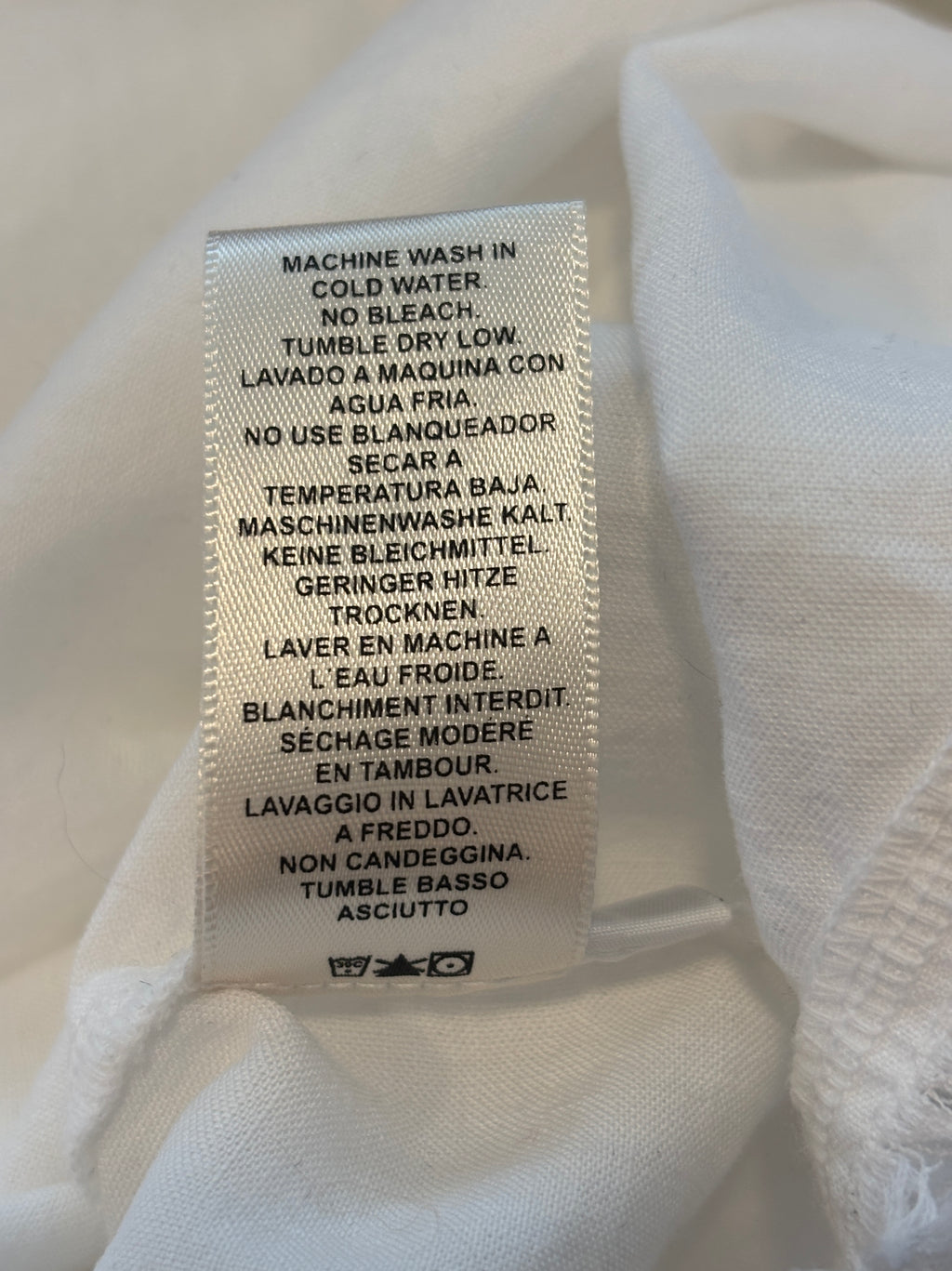 Cloth & Stone Star Embroidered Shirt Dress | White Tencel | Size L | Like New
