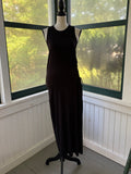 rag & bone Black Lace-Up Side Maxi Dress | Lyocell Cotton | Size S Petite | Like New