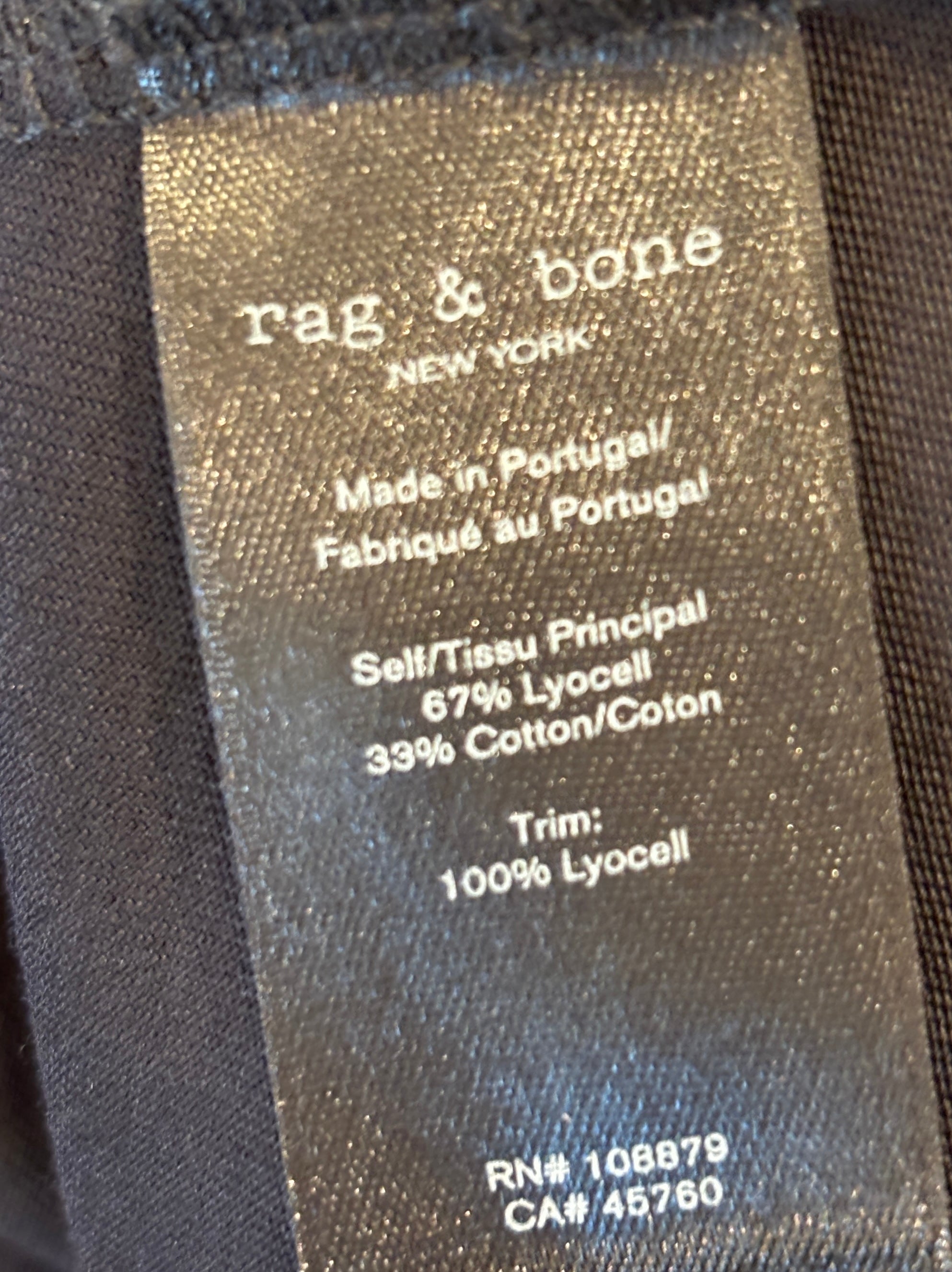 rag & bone Black Lace-Up Side Maxi Dress | Lyocell Cotton | Size S Petite | Like New