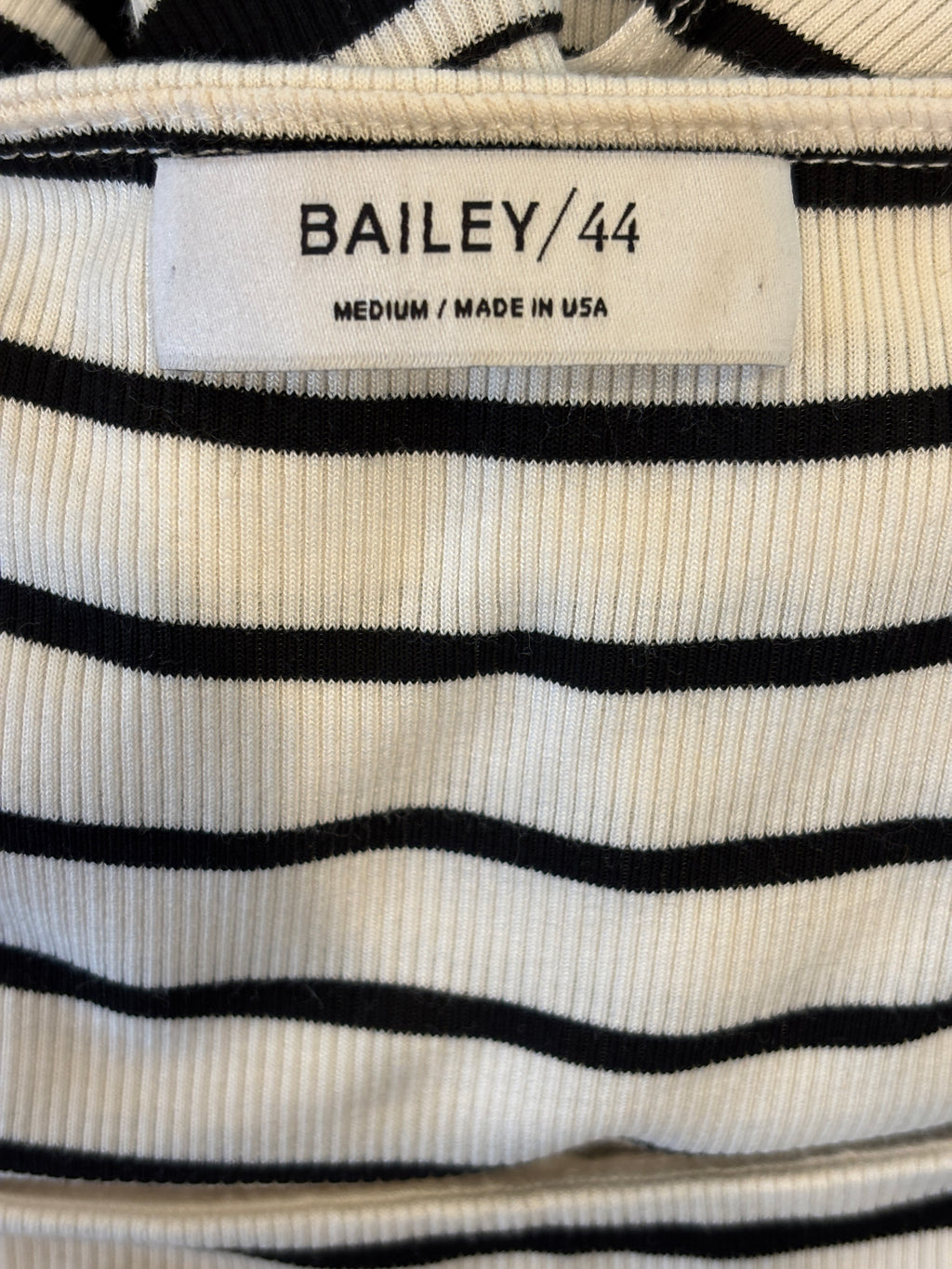 Bailey/44 Black & White Stripe Twist-Knot Midi Dress | Size M | Like New