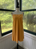 Abercrombie & Fitch Linen Blend Mini Dress | Marigold | Adjustable Straps | Size XL | Like New