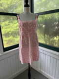 Abercrombie & Fitch Floral Mini Dress | Coral Pink | Smocked Back | Size XL | Like New