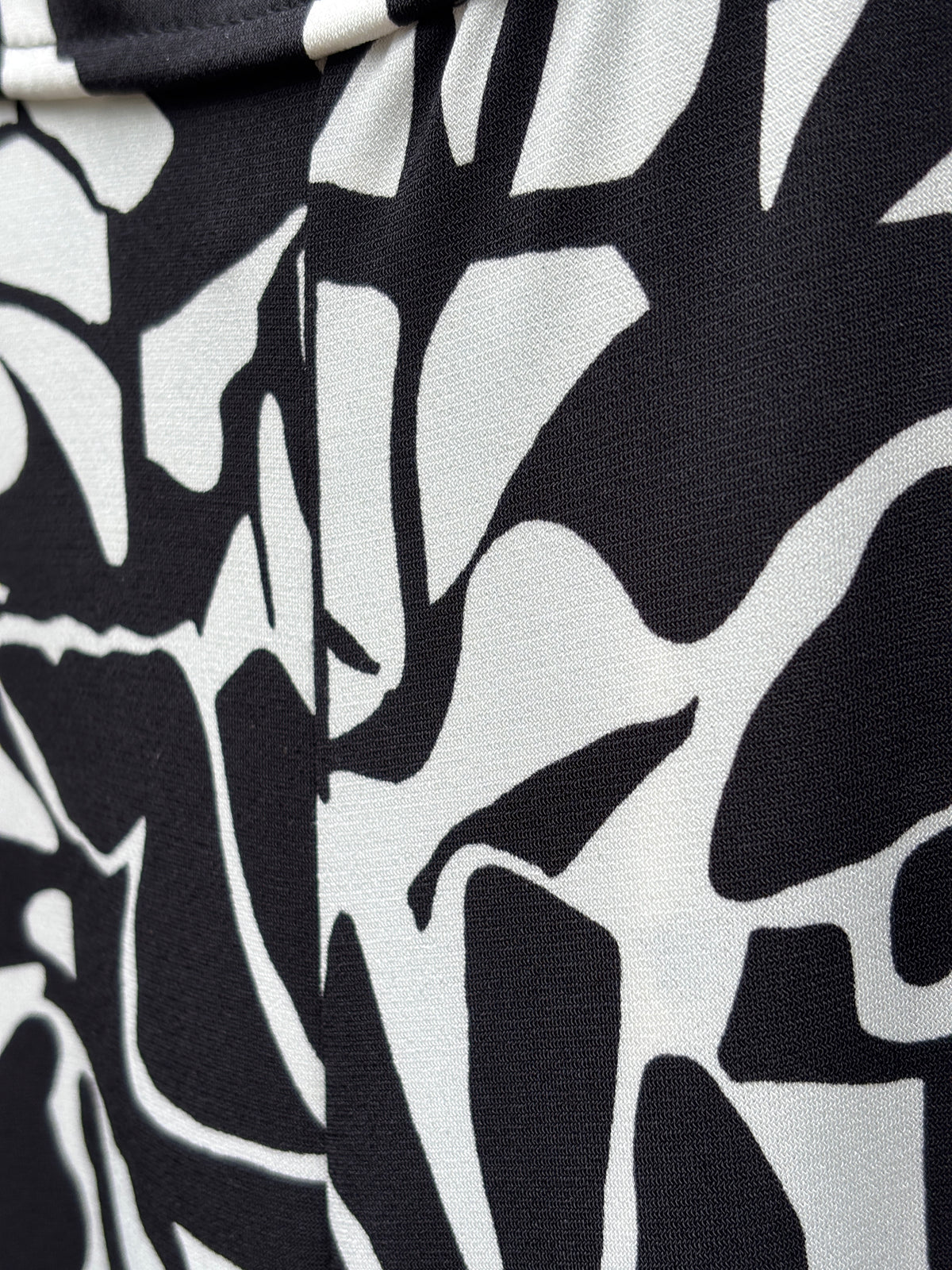 Three Dots Wide-Leg Pull-On Pants | Black & White Leaf Print | Size XL | New with Tags