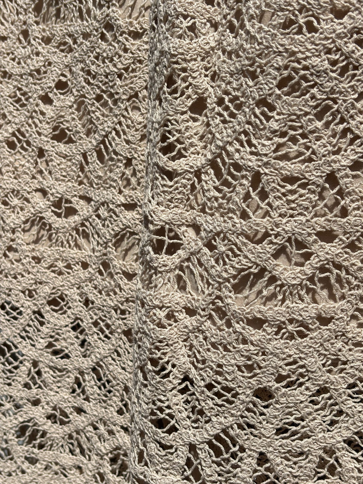 LOFT Crochet Lace Midi Skirt | Natural, Fully Lined | Size 18 | New with Tags