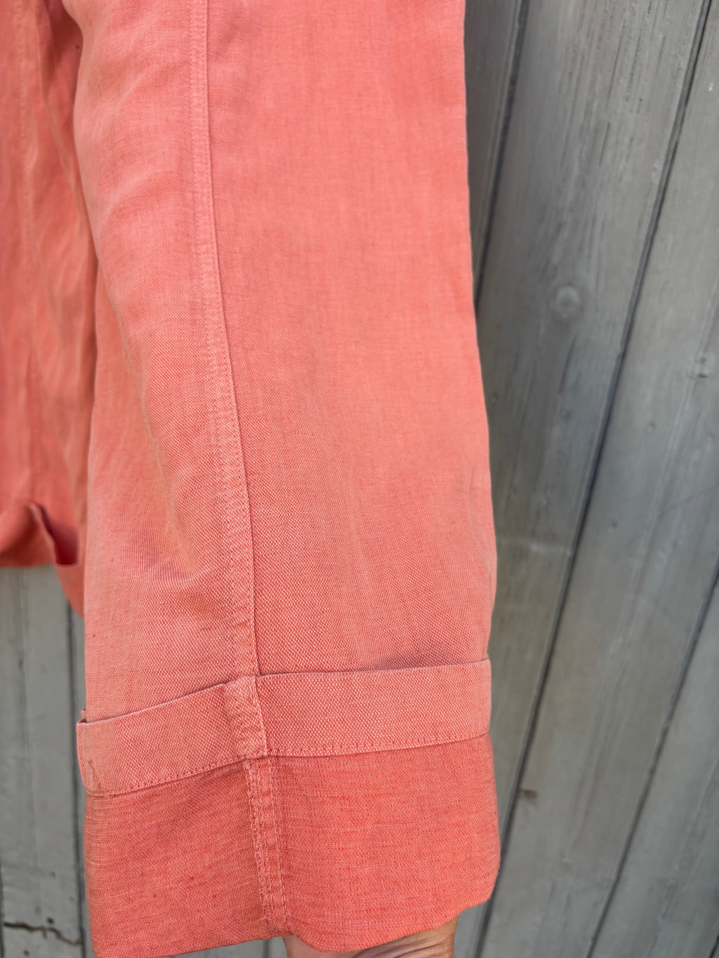 Calypso St. Barth Wide-Leg Linen Pants | Terracotta | Size M | Like New
