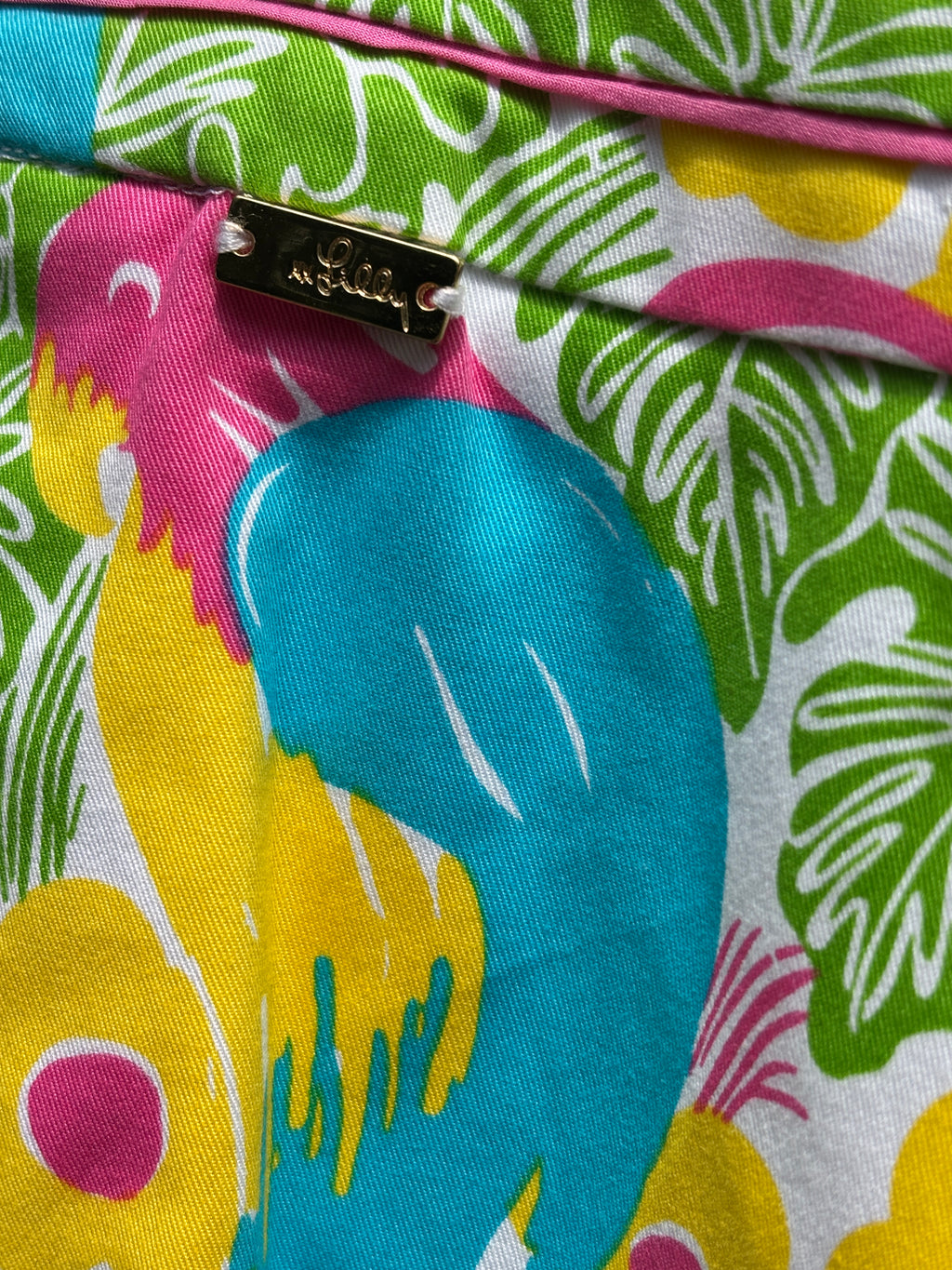 Lilly Pulitzer Tropical Toucan Print Skort | Pink, Green & Blue | Size 6 | Like New