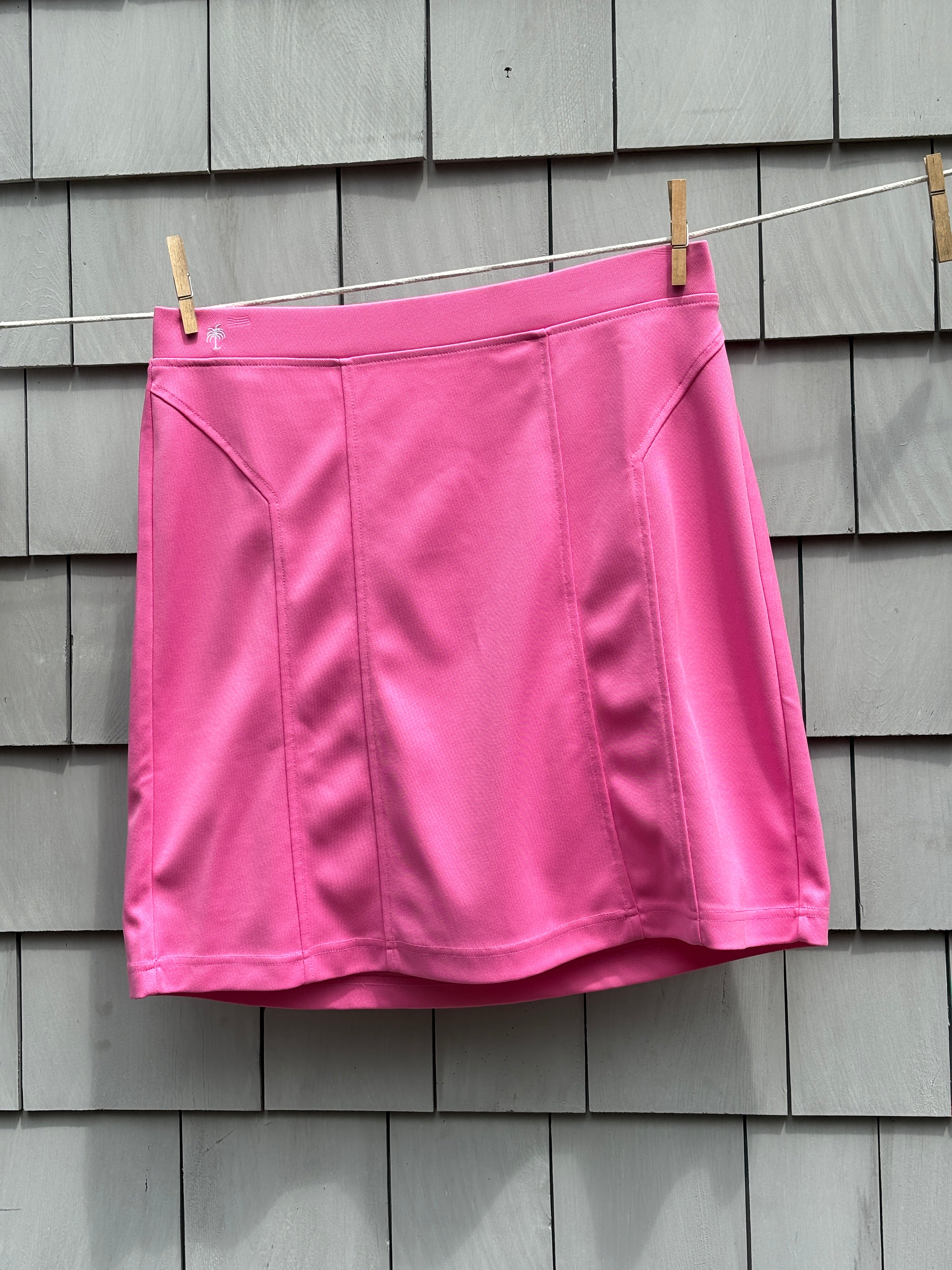 Lilly Pulitzer Pink Palm Tree Logo Skirt | Size M | Like New