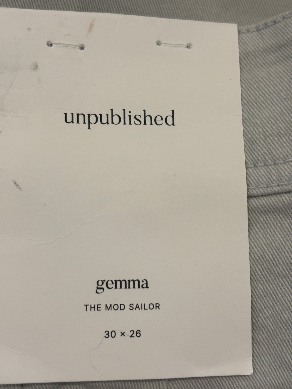 unpublished Gemma Crystal High-Rise Wide Leg Cropped Jeans Size 10 NWT