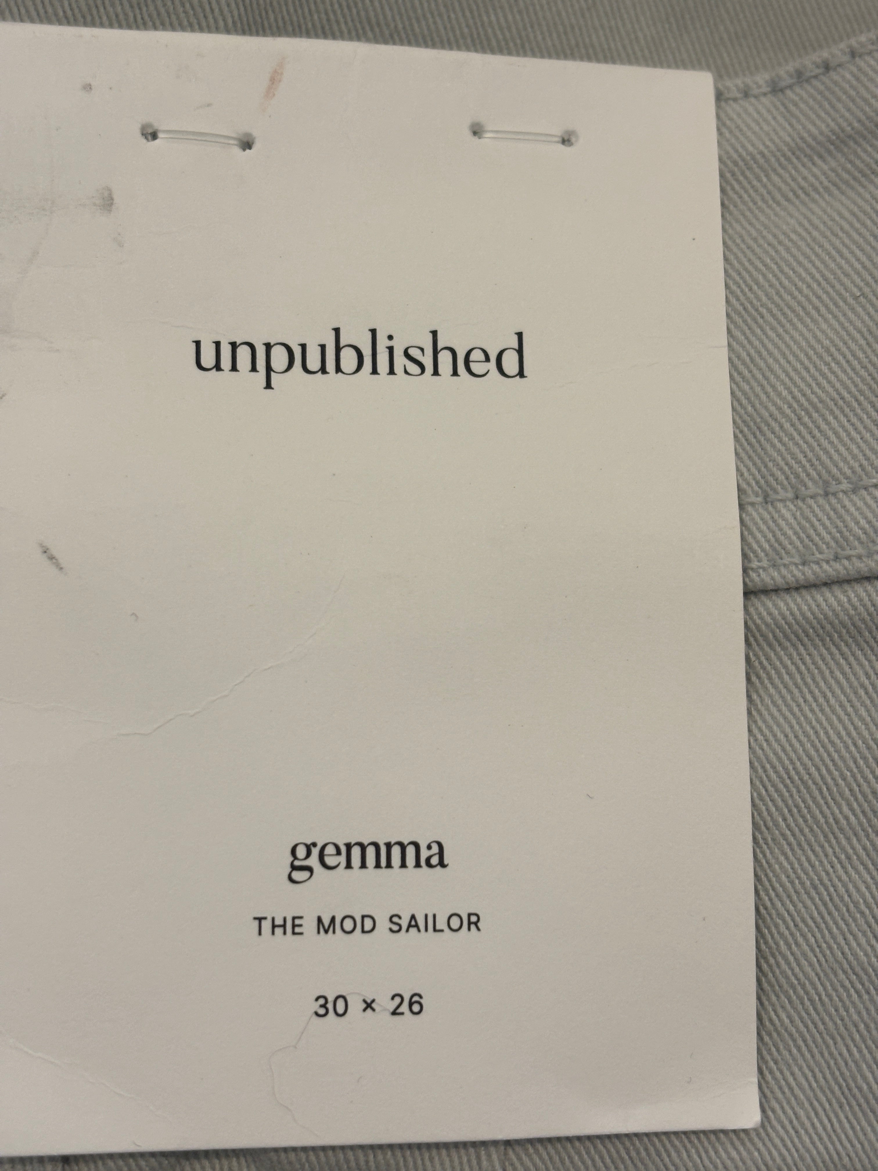 unpublished Gemma Crystal High-Rise Wide Leg Cropped Jeans Size 10 NWT