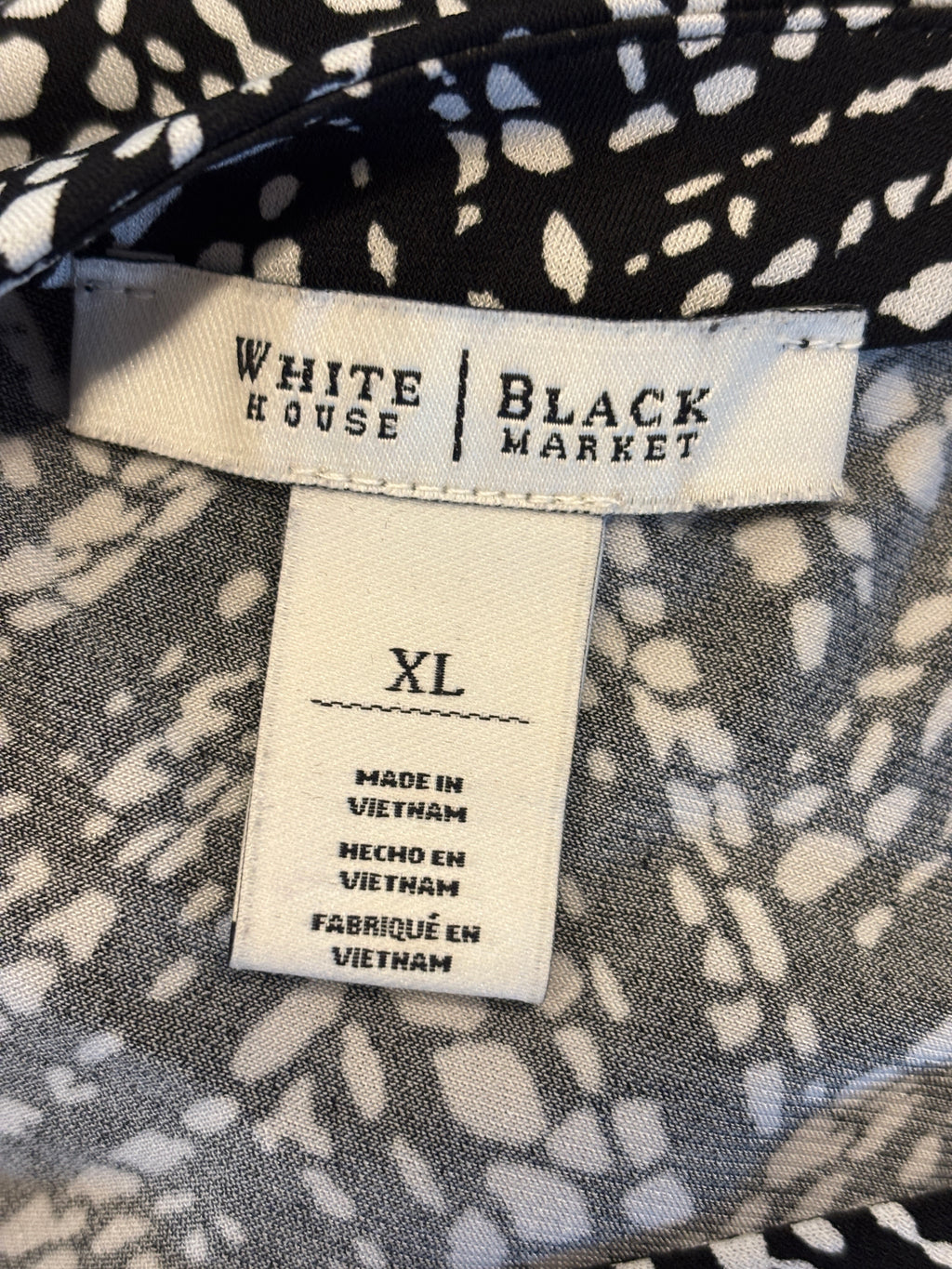 White House Black Market Chevron Print Keyhole Tank Top XL Like New