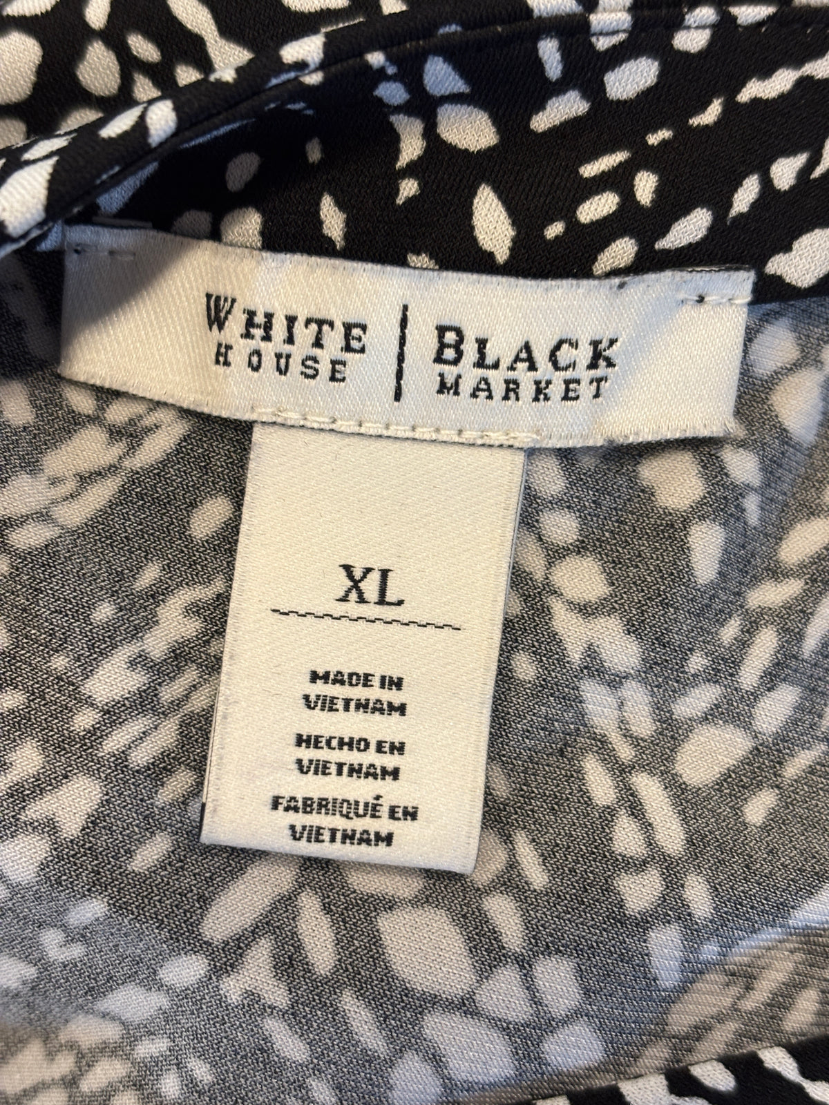 White House Black Market Chevron Print Keyhole Tank Top XL Like New