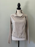 BLANKNYC Faux Suede Asymmetrical Zip Moto Jacket Extra Small  NWT