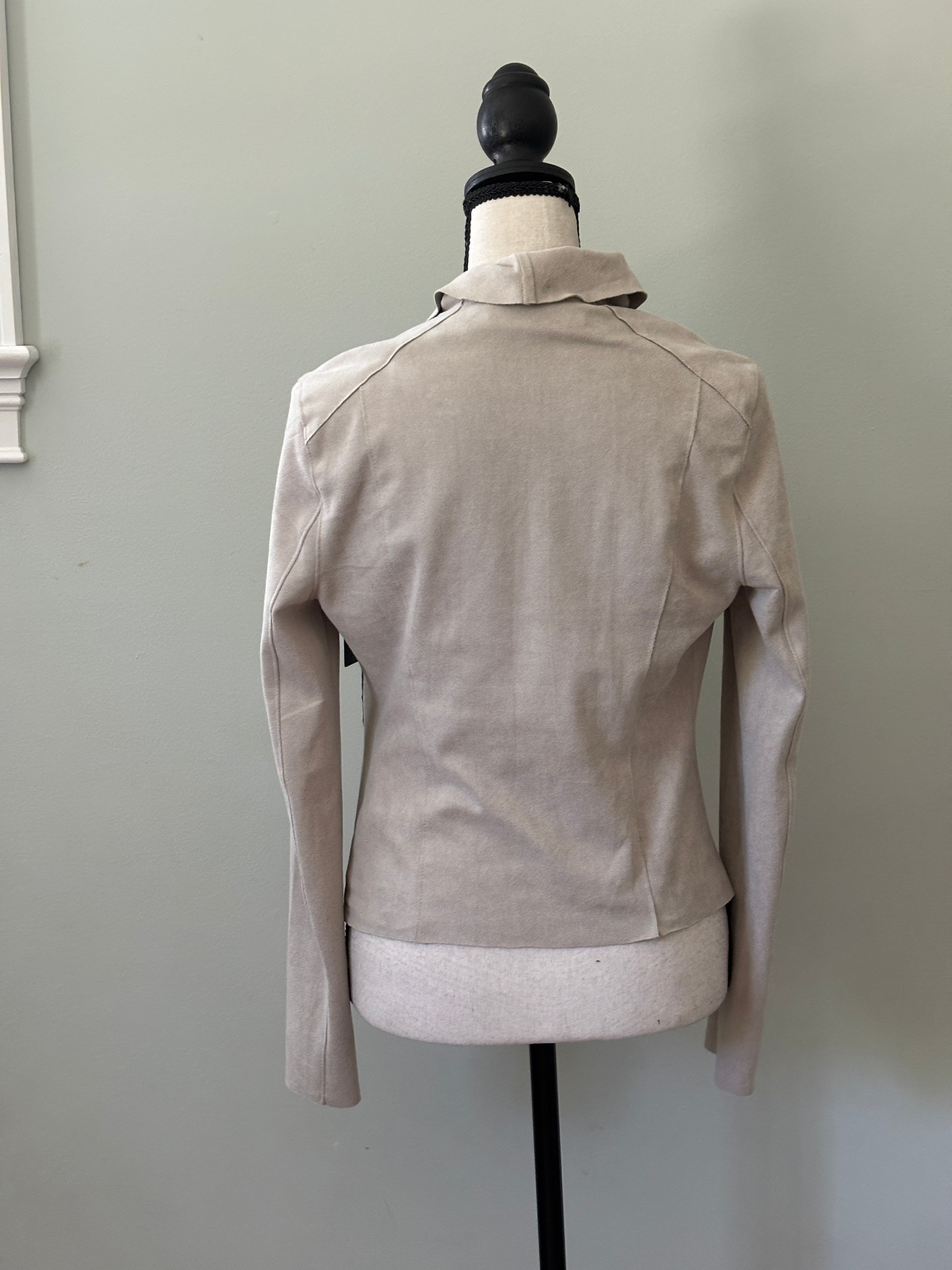BLANKNYC Faux Suede Asymmetrical Zip Moto Jacket Extra Small  NWT