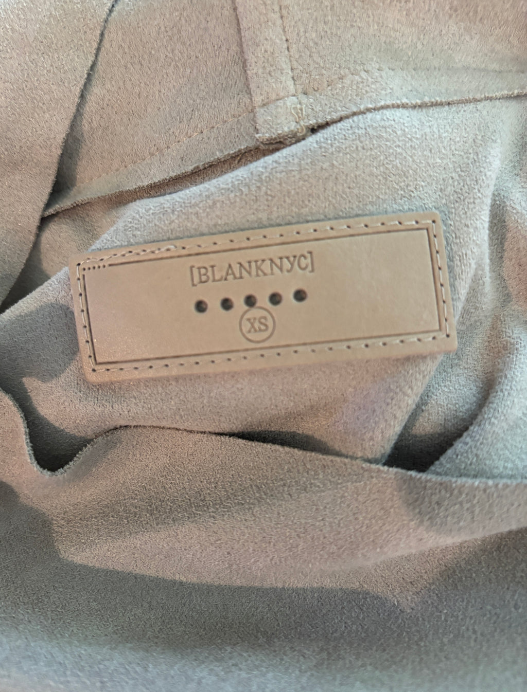 BLANKNYC Faux Suede Asymmetrical Zip Moto Jacket Extra Small  NWT