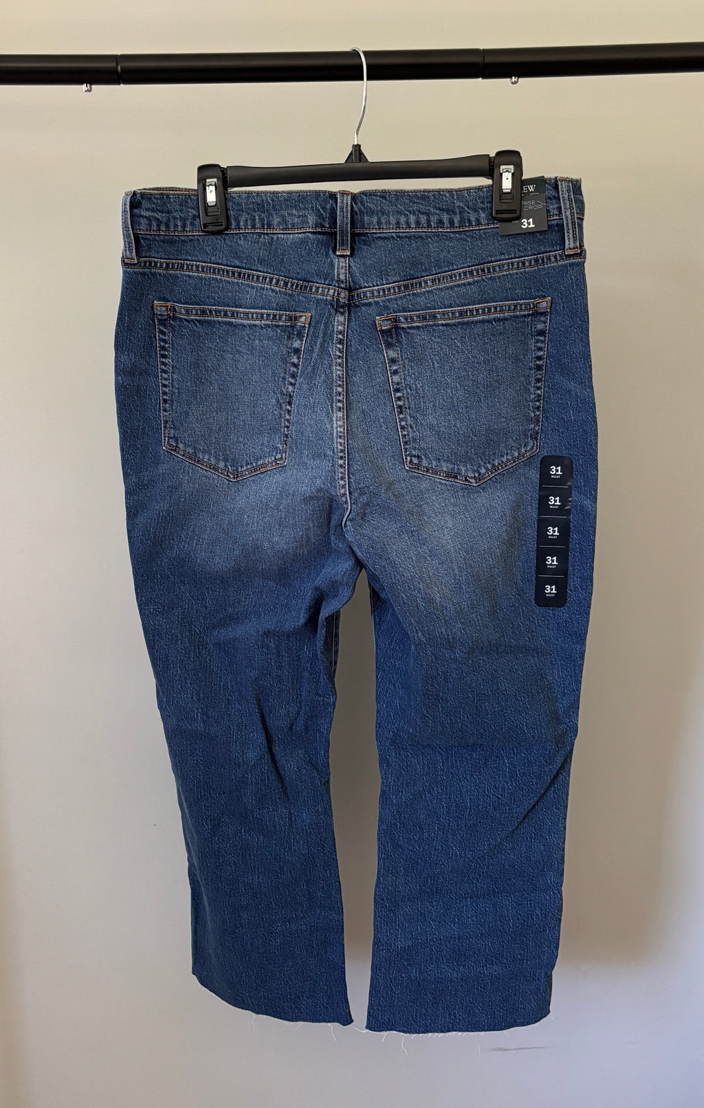 J.Crew Mid-Rise Flare Crop Jeans 31/12 NWT